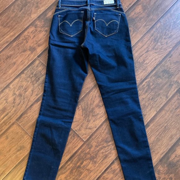 Levi's Revel Bold Curve Dark Blue Skinny Jeans - Picture 3 of 3